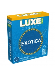 Текстурированные презервативы LUXE Royal Exotica - 3 шт. - Luxe - купить с доставкой в Балаково