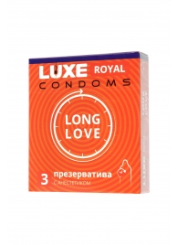 Презервативы с продлевающим эффектом LUXE Royal Long Love - 3 шт. - Luxe - купить с доставкой в Балаково