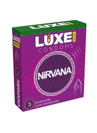 Презервативы с увеличенным количеством смазки LUXE Royal Nirvana - 3 шт. - Luxe - купить с доставкой в Балаково