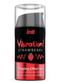 Жидкий интимный гель с эффектом вибрации Vibration! Strawberry - 15 мл. - INTT - купить с доставкой в Балаково