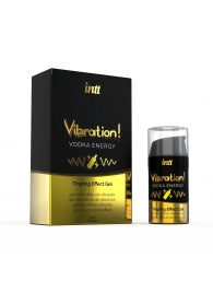 Жидкий интимный гель с эффектом вибрации Vibration! Vodka Energy - 15 мл. - INTT - купить с доставкой в Балаково