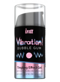 Жидкий интимный гель с эффектом вибрации Vibration! Bubble Gum - 15 мл. - INTT - купить с доставкой в Балаково