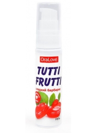 Гель-смазка Tutti-frutti со вкусом барбариса - 30 гр. - Биоритм - купить с доставкой в Балаково