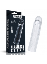 Прозрачная насадка-удлинитель Flawless Clear Penis Sleeve Add 1 - 15,5 см. - Lovetoy - в Балаково купить с доставкой