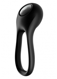 Черное эрекционное виброкольцо Majestic Duo - Satisfyer - в Балаково купить с доставкой