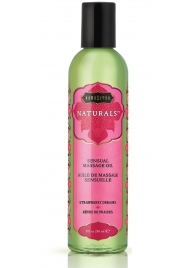 Массажное масло Naturals Strawberry Dreams с ароматом клубники - 236 мл. - Kama Sutra - купить с доставкой в Балаково
