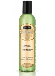 Массажное масло Naturals Vanilla Sandalwood с ароматом ванили и сандала - 236 мл. - Kama Sutra - купить с доставкой в Балаково