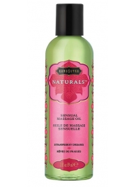 Массажное масло Naturals Strawberry Dreams с ароматом клубники - 59 мл. - Kama Sutra - купить с доставкой в Балаково