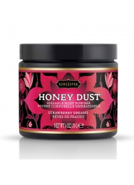 Пудра для тела Honey Dust Body Powder с ароматом клубники - 170 гр. - Kama Sutra - купить с доставкой в Балаково