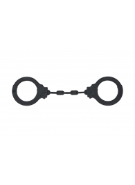 Черные силиконовые наручники Suppression - Lola Games - купить с доставкой в Балаково