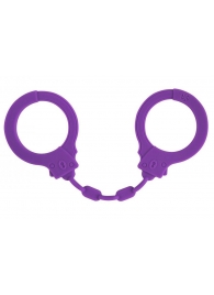 Фиолетовые силиконовые наручники Suppression - Lola Games - купить с доставкой в Балаково