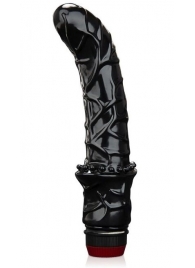 Черный вибромассажер простаты 6  Premium Prostate Massager - BlueLine - в Балаково купить с доставкой