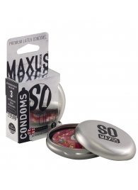 Экстремально тонкие презервативы в железном кейсе MAXUS Extreme Thin - 3 шт. - Maxus - купить с доставкой в Балаково