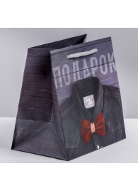 Ламинированный квадратный пакет «Мужской стиль» - 14 х 14 х 9 см. - Сима-Ленд - купить с доставкой в Балаково