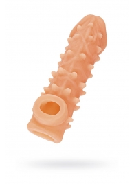 Телесная закрытая насадка с пупырышками Cock Sleeve Size M - 15,6 см. - KOKOS - в Балаково купить с доставкой