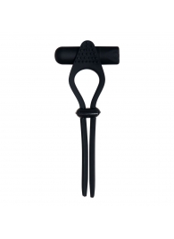 Черное эрекционное лассо с вибропулей Black Tie Affair - Zero Tolerance - в Балаково купить с доставкой