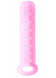 Розовый фаллоудлинитель Homme Long - 13,5 см. - Lola Games - в Балаково купить с доставкой