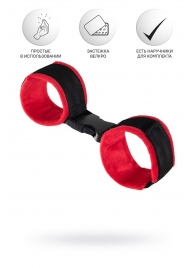 Красно-черные велюровые оковы Anonymo - ToyFa - купить с доставкой в Балаково