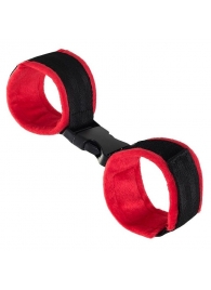 Красно-черные велюровые оковы Anonymo - ToyFa - купить с доставкой в Балаково