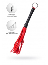 Красно-черный флоггер Anonymo - 28 см. - ToyFa - купить с доставкой в Балаково