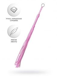 Розовый флоггер Anonymo - 64 см. - ToyFa - купить с доставкой в Балаково