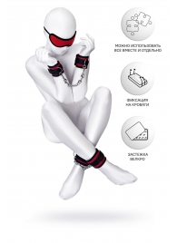 Красно-черный бондажный набор Anonymo - ToyFa - купить с доставкой в Балаково