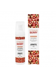 Разогревающее массажное масло  с ароматом клубники Gourmet Strawberry - 50 мл. - Exsens - купить с доставкой в Балаково