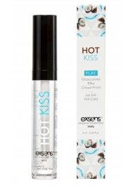 Блеск для губ Hot Kiss Coconut с ароматом кокоса - 7 мл. - Exsens - купить с доставкой в Балаково