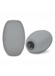 Серый двусторонний мастурбатор MINI BUBBLE - Zolo - в Балаково купить с доставкой