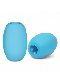 Голубой двусторонний мастурбатор MINI BUBBLE - Zolo - в Балаково купить с доставкой