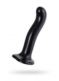 Черный стимулятор для пар P G-Spot Dildo Size M - 18 см. - Strap-on-me - в Балаково купить с доставкой