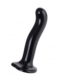 Черный стимулятор для пар P G-Spot Dildo Size M - 18 см. - Strap-on-me - в Балаково купить с доставкой
