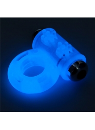 Голубое, светящееся в темноте эрекционное виброкольцо Lumino Play Vibrating Penis Ring - Lovetoy - в Балаково купить с доставкой