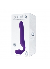 Фиолетовый безремневой страпон Queens L - Adrien Lastic - купить с доставкой в Балаково