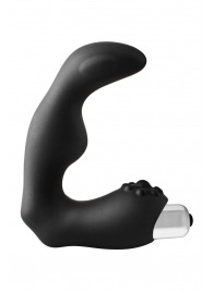 Черный вибромассажер простаты FantASStic Vibrating Prostate Massager - 11,3 см. - Dream Toys - в Балаково купить с доставкой