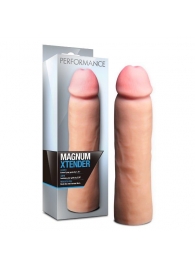 Телесная фаллическая насадка на пенис Magnum Xtender - 23 см. - Blush Novelties - в Балаково купить с доставкой