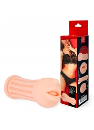 Двусторонний мастурбатор - ротик и вагина - Bior toys - в Балаково купить с доставкой