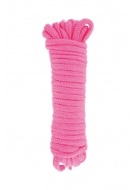 Розовая веревка для связывания Sweet Caress Rope - 10 метров - Sweet Caress - купить с доставкой в Балаково