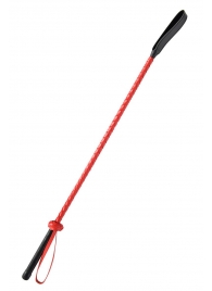 Красно-черный гладкий стек - 71 см. - Fetish Tentation - купить с доставкой в Балаково