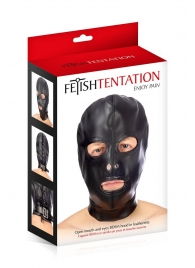 Маска-шлем с прорезями для глаз и рта - Fetish Tentation - купить с доставкой в Балаково