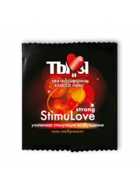 Разогревающий гель-лубрикант Stimulove Strong в одноразовой упаковке - 4 гр. - Биоритм - купить с доставкой в Балаково
