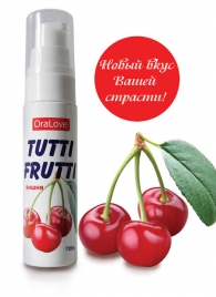 Гель-смазка Tutti-frutti с вишнёвым вкусом - 30 гр. - Биоритм - купить с доставкой в Балаково