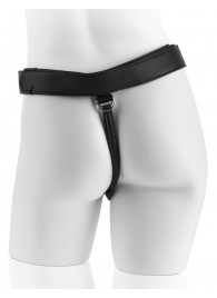 Страпон с телесной насадкой 7  Uncut with Strap on Harness - 18 см. - Pipedream - купить с доставкой в Балаково