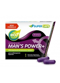 Возбуждающее средство для мужчин Mans Power plus - 10 капсул (0,35 гр.) +1 в подарок - SuperCaps - купить с доставкой в Балаково
