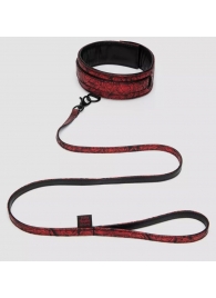Стильный ошейник с поводком Reversible Faux Leather Collar and Lead - Fifty Shades of Grey - купить с доставкой в Балаково
