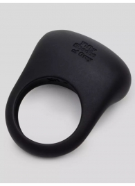 Черное эрекционное виброкольцо Sensation Rechargeable Vibrating Love Ring - Fifty Shades of Grey - в Балаково купить с доставкой