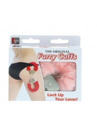 Металлические наручники с розовой меховой опушкой METAL HANDCUFF WITH PLUSH PINK - Dream Toys - купить с доставкой в Балаково