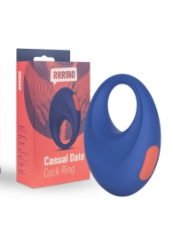 Синее эрекционное кольцо RRRING Casual Date Cock Ring - FeelzToys - в Балаково купить с доставкой