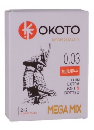 Набор из 4 презервативов OKOTO MegaMIX - Sitabella - купить с доставкой в Балаково