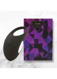 Черное эрекционное виброкольцо Thor Cockring - FeelzToys - в Балаково купить с доставкой
